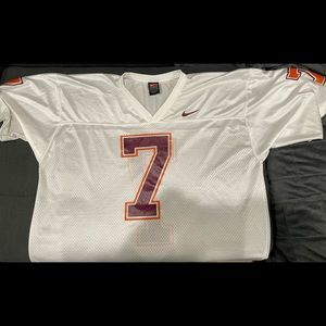 White Nike Virginia Tech jersey- #7 size XL